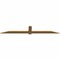 Ekena Millwork Eugene Smooth Timber Gable Bracket, Western Red Cedar, 108"W x 18"H x 1 1/2"D x 5 1/2"F, 4/12 Pitch GBW108X18X0206EUG00SWR - alternate 5